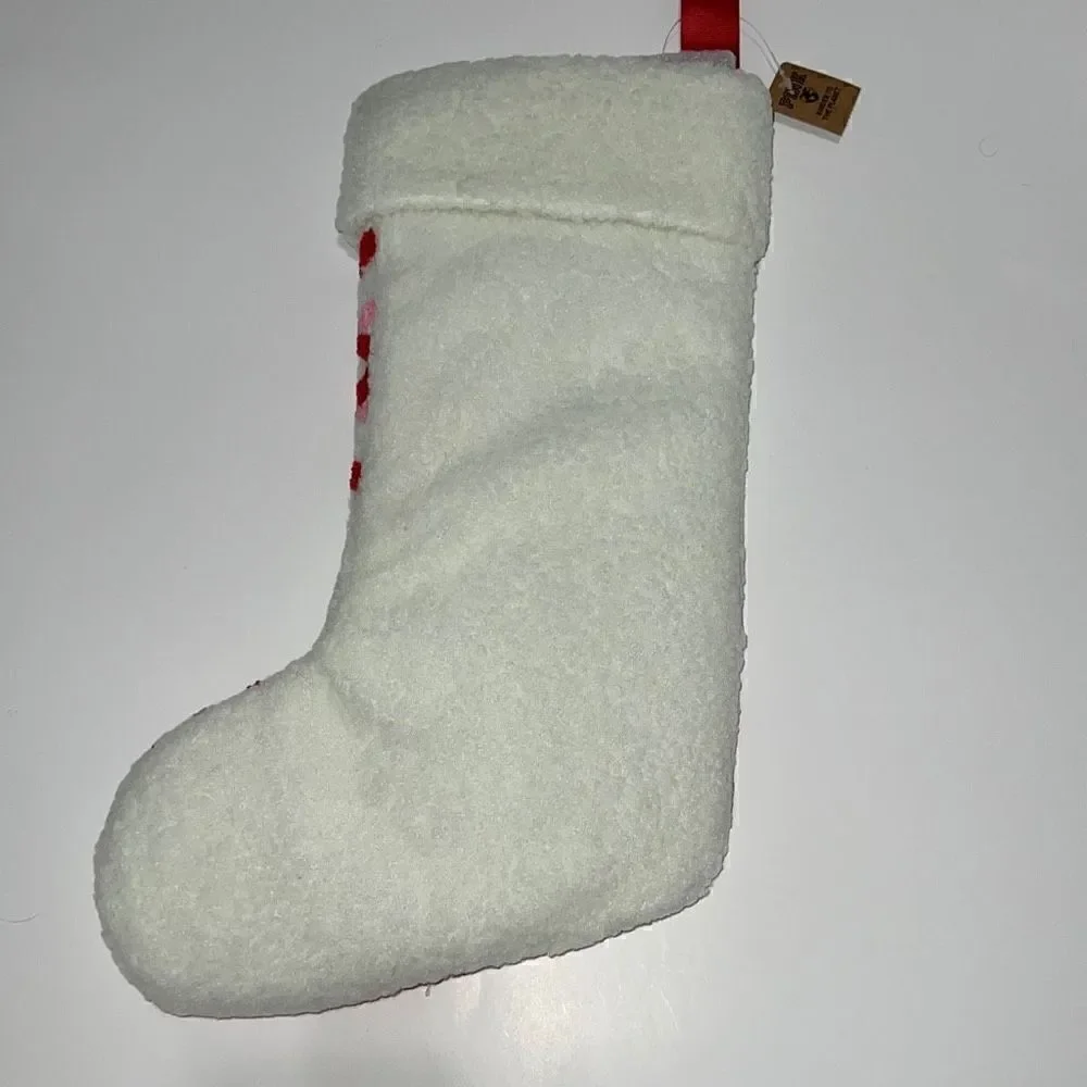 NEW Victoria’s Secret PINK Sherpa Christmas Holiday Stocking LIMITED EDITION